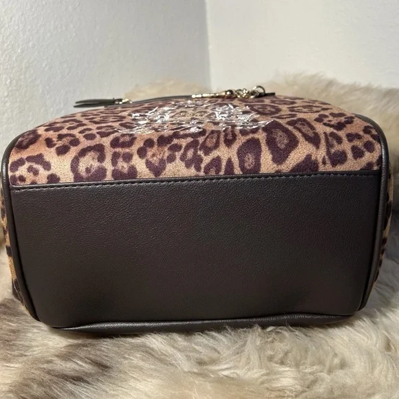Juicy Couture Juicy For All Velour Backpack - Cheetah / Leopard Print Bag - Picture 4 of 5